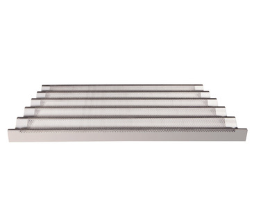 TG436 "Baguette Pan" - 5 Canal perforated aluminium pan  - 600x400